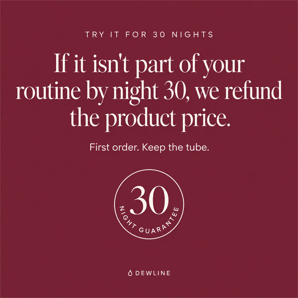 Try it for 30 nights: if it isn't part of your routine by night 30, we refund the product price on your first order